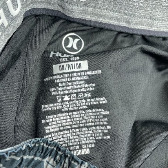 NEW Hurley Men's M Regular Fit Swim Shorts Black Floral Hawaiian Print - Picture 5 of 7